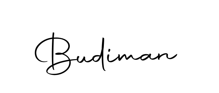 Design your own signature with our free online signature maker. With this signature software, you can create a handwritten (Autography-DOLnW) signature for name Budiman. Budiman signature style 10 images and pictures png