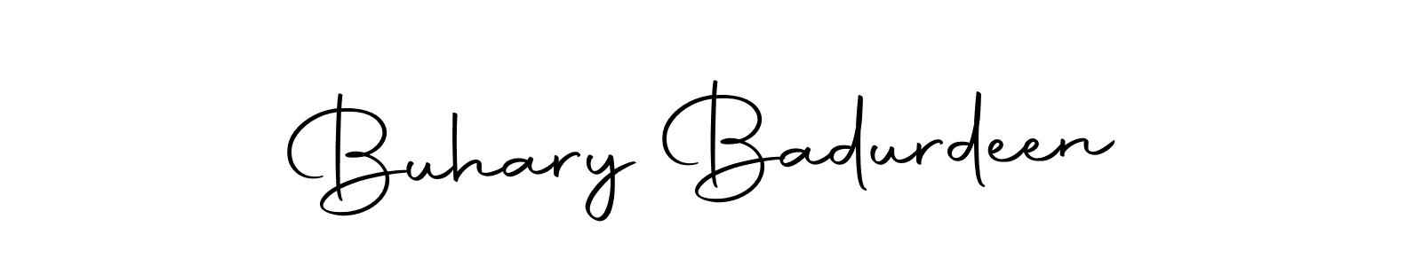 if you are searching for the best signature style for your name Buhary Badurdeen. so please give up your signature search. here we have designed multiple signature styles  using Autography-DOLnW. Buhary Badurdeen signature style 10 images and pictures png