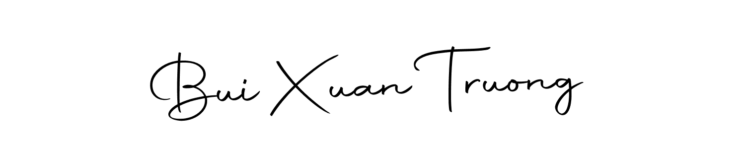 Create a beautiful signature design for name Bui Xuan Truong. With this signature (Autography-DOLnW) fonts, you can make a handwritten signature for free. Bui Xuan Truong signature style 10 images and pictures png