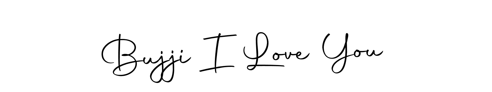 You should practise on your own different ways (Autography-DOLnW) to write your name (Bujji I Love You) in signature. don't let someone else do it for you. Bujji I Love You signature style 10 images and pictures png