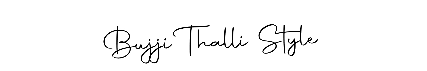 You can use this online signature creator to create a handwritten signature for the name Bujji Thalli Style. This is the best online autograph maker. Bujji Thalli Style signature style 10 images and pictures png