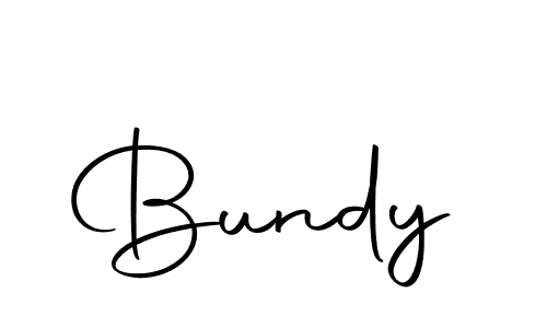 Design your own signature with our free online signature maker. With this signature software, you can create a handwritten (Autography-DOLnW) signature for name Bundy. Bundy signature style 10 images and pictures png