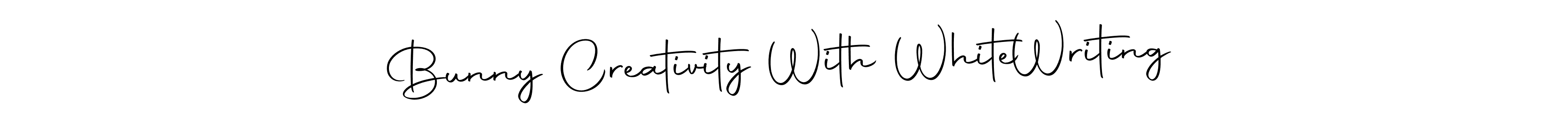 How to Draw Bunny Creativity With White  Writing signature style? Autography-DOLnW is a latest design signature styles for name Bunny Creativity With White  Writing. Bunny Creativity With White  Writing signature style 10 images and pictures png