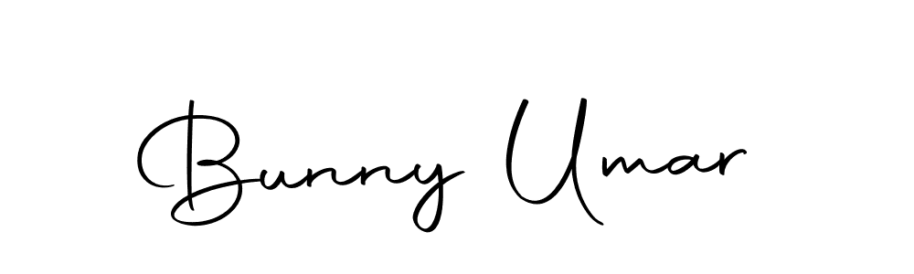 Create a beautiful signature design for name Bunny Umar. With this signature (Autography-DOLnW) fonts, you can make a handwritten signature for free. Bunny Umar signature style 10 images and pictures png