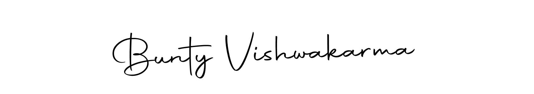 Design your own signature with our free online signature maker. With this signature software, you can create a handwritten (Autography-DOLnW) signature for name Bunty Vishwakarma. Bunty Vishwakarma signature style 10 images and pictures png