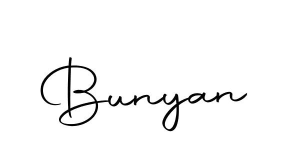 Create a beautiful signature design for name Bunyan. With this signature (Autography-DOLnW) fonts, you can make a handwritten signature for free. Bunyan signature style 10 images and pictures png