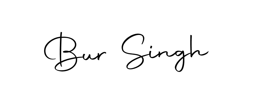 The best way (Autography-DOLnW) to make a short signature is to pick only two or three words in your name. The name Bur Singh include a total of six letters. For converting this name. Bur Singh signature style 10 images and pictures png