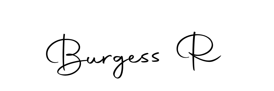 The best way (Autography-DOLnW) to make a short signature is to pick only two or three words in your name. The name Burgess R include a total of six letters. For converting this name. Burgess R signature style 10 images and pictures png