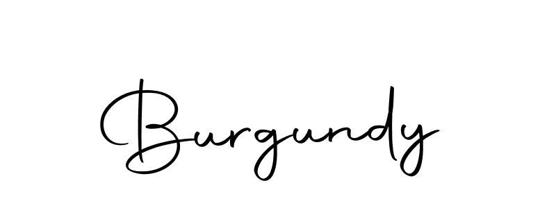 Create a beautiful signature design for name Burgundy. With this signature (Autography-DOLnW) fonts, you can make a handwritten signature for free. Burgundy signature style 10 images and pictures png