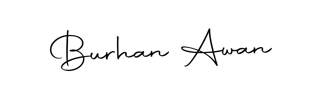 Create a beautiful signature design for name Burhan Awan. With this signature (Autography-DOLnW) fonts, you can make a handwritten signature for free. Burhan Awan signature style 10 images and pictures png