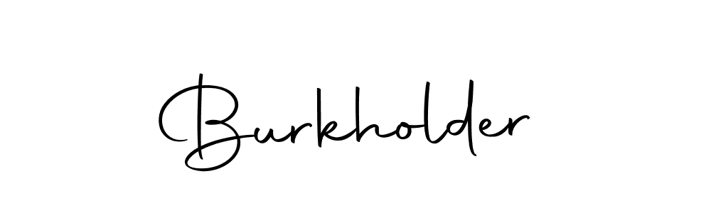Make a beautiful signature design for name Burkholder. With this signature (Autography-DOLnW) style, you can create a handwritten signature for free. Burkholder signature style 10 images and pictures png