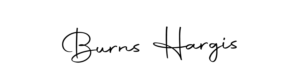 Make a beautiful signature design for name Burns Hargis. With this signature (Autography-DOLnW) style, you can create a handwritten signature for free. Burns Hargis signature style 10 images and pictures png