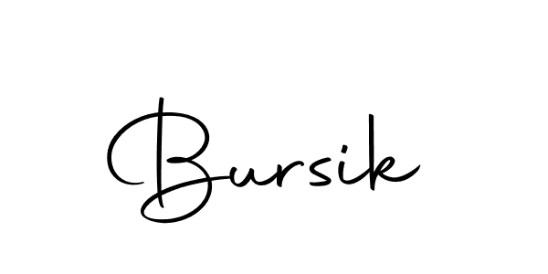 Use a signature maker to create a handwritten signature online. With this signature software, you can design (Autography-DOLnW) your own signature for name Bursik. Bursik signature style 10 images and pictures png