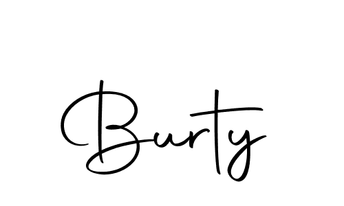 Make a beautiful signature design for name Burty. With this signature (Autography-DOLnW) style, you can create a handwritten signature for free. Burty signature style 10 images and pictures png