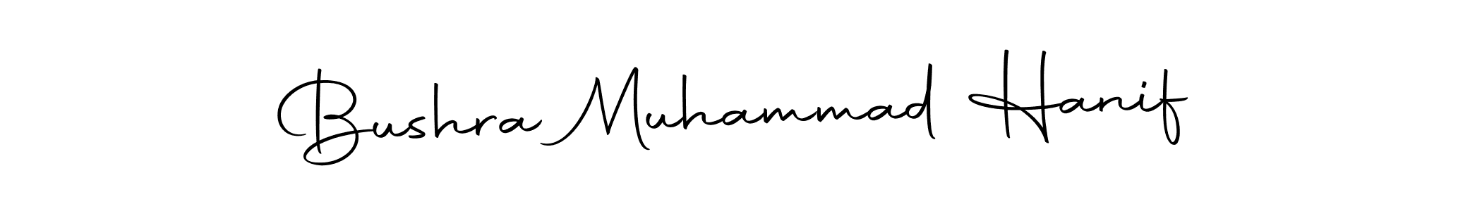 Make a beautiful signature design for name Bushra Muhammad Hanif. With this signature (Autography-DOLnW) style, you can create a handwritten signature for free. Bushra Muhammad Hanif signature style 10 images and pictures png