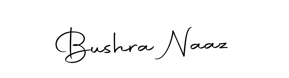 Make a beautiful signature design for name Bushra Naaz. With this signature (Autography-DOLnW) style, you can create a handwritten signature for free. Bushra Naaz signature style 10 images and pictures png