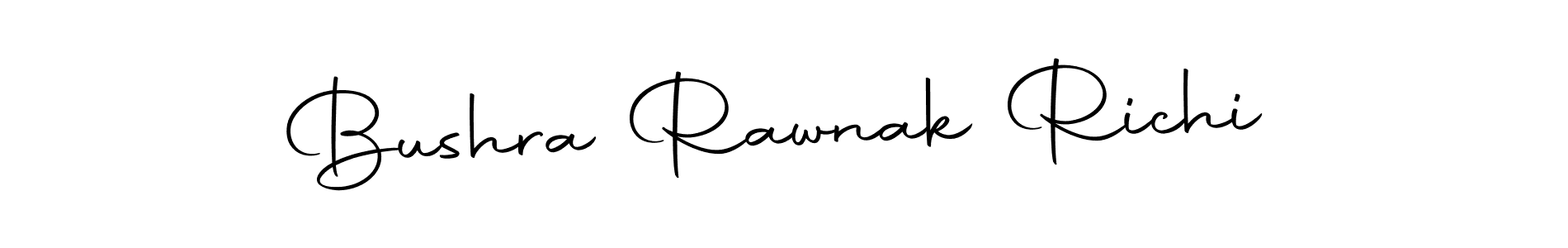 It looks lik you need a new signature style for name Bushra Rawnak Richi. Design unique handwritten (Autography-DOLnW) signature with our free signature maker in just a few clicks. Bushra Rawnak Richi signature style 10 images and pictures png