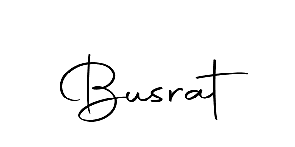 Design your own signature with our free online signature maker. With this signature software, you can create a handwritten (Autography-DOLnW) signature for name Busrat. Busrat signature style 10 images and pictures png