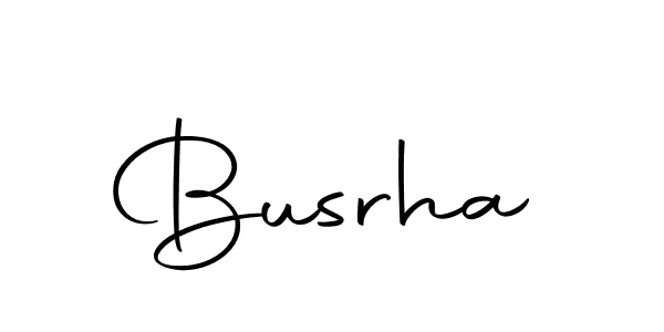 Make a beautiful signature design for name Busrha. With this signature (Autography-DOLnW) style, you can create a handwritten signature for free. Busrha signature style 10 images and pictures png