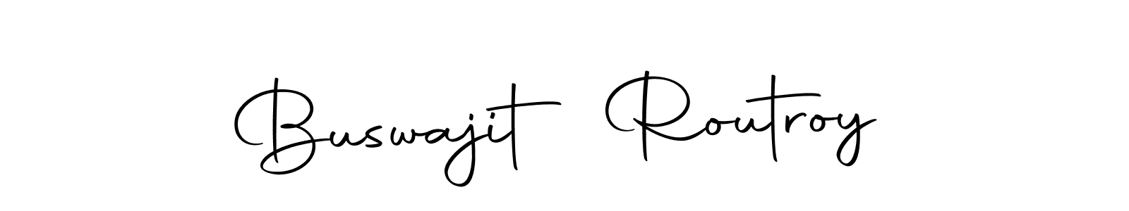 Create a beautiful signature design for name Buswajit Routroy. With this signature (Autography-DOLnW) fonts, you can make a handwritten signature for free. Buswajit Routroy signature style 10 images and pictures png