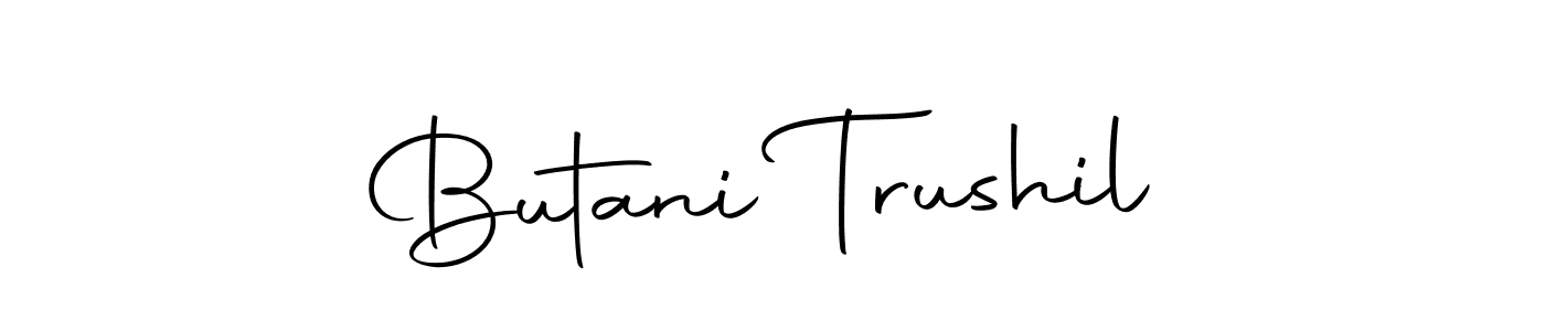 Similarly Autography-DOLnW is the best handwritten signature design. Signature creator online .You can use it as an online autograph creator for name Butani Trushil. Butani Trushil signature style 10 images and pictures png