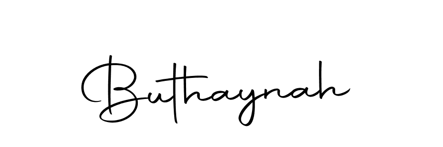 Make a beautiful signature design for name Buthaynah. With this signature (Autography-DOLnW) style, you can create a handwritten signature for free. Buthaynah signature style 10 images and pictures png