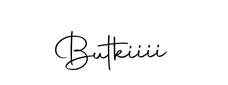 How to make Butkiiii name signature. Use Autography-DOLnW style for creating short signs online. This is the latest handwritten sign. Butkiiii signature style 10 images and pictures png
