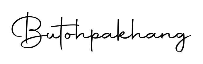 A stylish, flowing autograph style designed for name Butohpakhang using Autography-DOLnW typography. Perfect for digital creative projects. Butohpakhang signature style 10 images and pictures png
