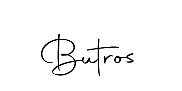 You should practise on your own different ways (Autography-DOLnW) to write your name (Butros) in signature. don't let someone else do it for you. Butros signature style 10 images and pictures png