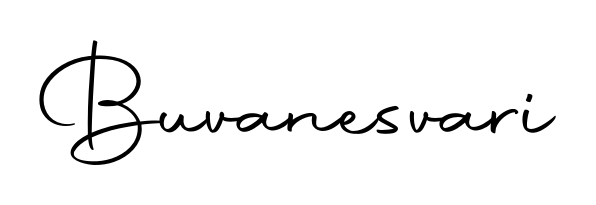Create your official email sign-off with Buvanesvari name in Autography-DOLnW style. Crisp, clean, and perfectly legible across all screens. Buvanesvari signature style 10 images and pictures png