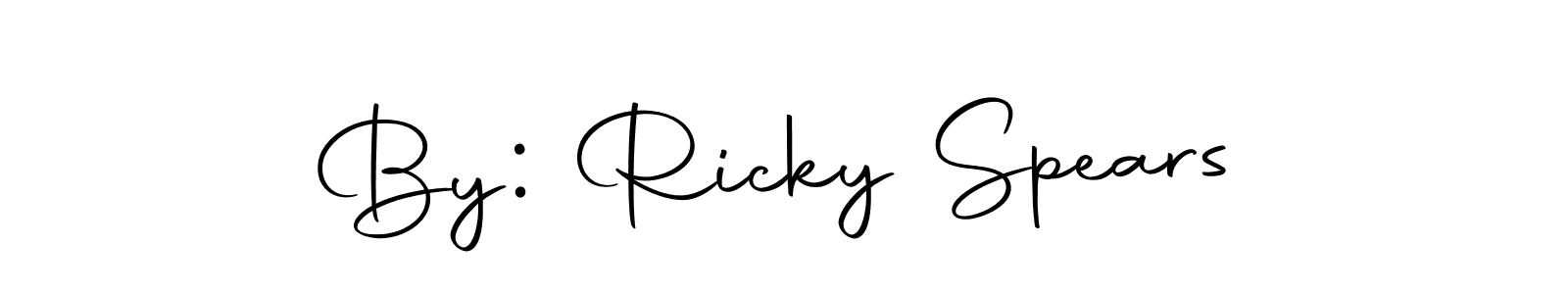 Create a beautiful signature design for name By: Ricky Spears. With this signature (Autography-DOLnW) fonts, you can make a handwritten signature for free. By: Ricky Spears signature style 10 images and pictures png