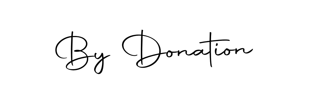 Design your own signature with our free online signature maker. With this signature software, you can create a handwritten (Autography-DOLnW) signature for name By Donation. By Donation signature style 10 images and pictures png
