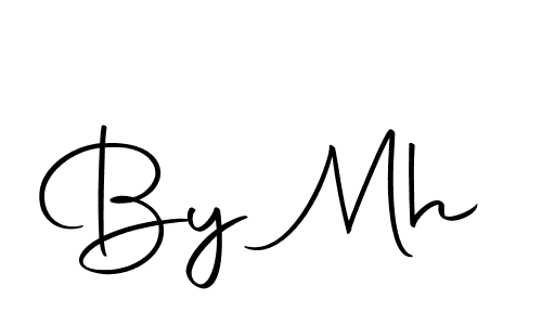 How to make By Mh name signature. Use Autography-DOLnW style for creating short signs online. This is the latest handwritten sign. By Mh signature style 10 images and pictures png