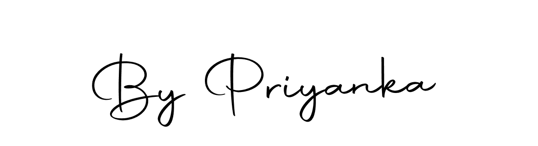 Use a signature maker to create a handwritten signature online. With this signature software, you can design (Autography-DOLnW) your own signature for name By Priyanka. By Priyanka signature style 10 images and pictures png