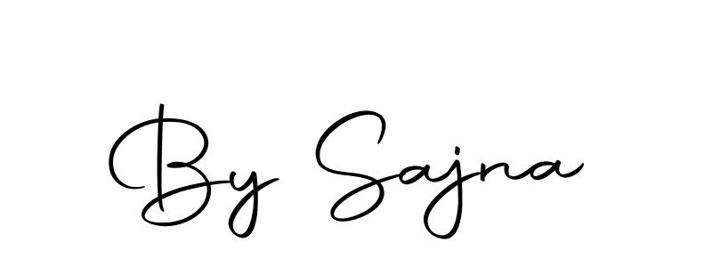 Use a signature maker to create a handwritten signature online. With this signature software, you can design (Autography-DOLnW) your own signature for name By Sajna. By Sajna signature style 10 images and pictures png