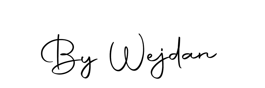 Design your own signature with our free online signature maker. With this signature software, you can create a handwritten (Autography-DOLnW) signature for name By Wejdan. By Wejdan signature style 10 images and pictures png