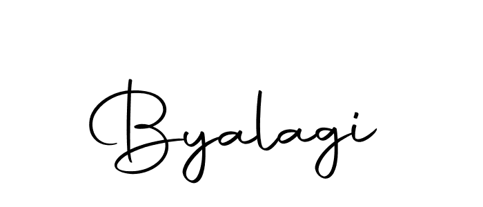 Create a beautiful signature design for name Byalagi. With this signature (Autography-DOLnW) fonts, you can make a handwritten signature for free. Byalagi signature style 10 images and pictures png