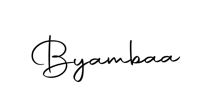 Autography-DOLnW is a professional signature style that is perfect for those who want to add a touch of class to their signature. It is also a great choice for those who want to make their signature more unique. Get Byambaa name to fancy signature for free. Byambaa signature style 10 images and pictures png