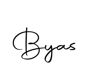 Use a signature maker to create a handwritten signature online. With this signature software, you can design (Autography-DOLnW) your own signature for name Byas. Byas signature style 10 images and pictures png
