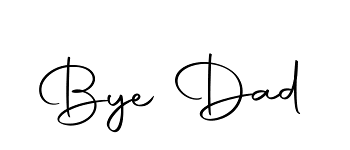 Make a beautiful signature design for name Bye Dad. With this signature (Autography-DOLnW) style, you can create a handwritten signature for free. Bye Dad signature style 10 images and pictures png