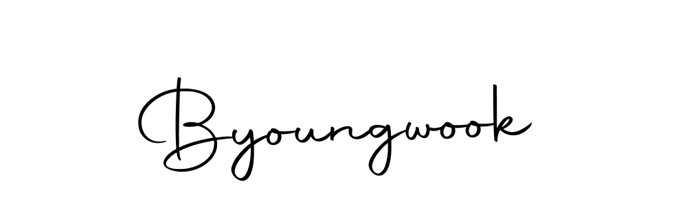 if you are searching for the best signature style for your name Byoungwook. so please give up your signature search. here we have designed multiple signature styles  using Autography-DOLnW. Byoungwook signature style 10 images and pictures png