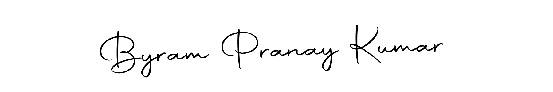Make a beautiful signature design for name Byram Pranay Kumar. With this signature (Autography-DOLnW) style, you can create a handwritten signature for free. Byram Pranay Kumar signature style 10 images and pictures png