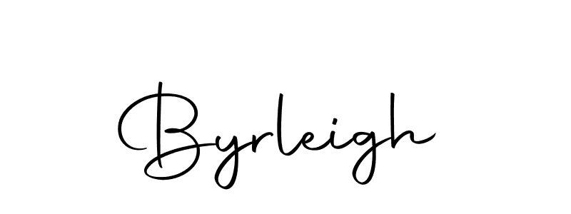 Design your own signature with our free online signature maker. With this signature software, you can create a handwritten (Autography-DOLnW) signature for name Byrleigh. Byrleigh signature style 10 images and pictures png