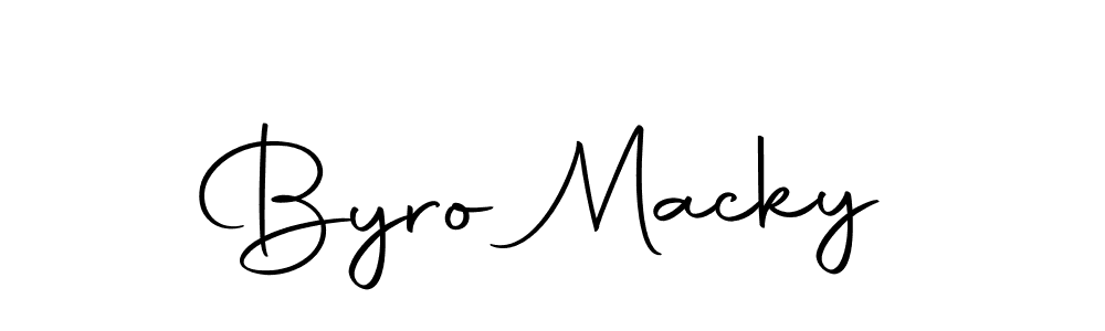 You should practise on your own different ways (Autography-DOLnW) to write your name (Byro Macky) in signature. don't let someone else do it for you. Byro Macky signature style 10 images and pictures png
