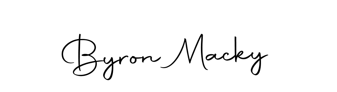 Design your own signature with our free online signature maker. With this signature software, you can create a handwritten (Autography-DOLnW) signature for name Byron Macky. Byron Macky signature style 10 images and pictures png