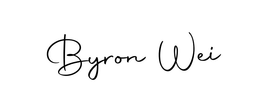 Design your own signature with our free online signature maker. With this signature software, you can create a handwritten (Autography-DOLnW) signature for name Byron Wei. Byron Wei signature style 10 images and pictures png