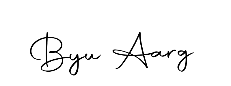 You should practise on your own different ways (Autography-DOLnW) to write your name (Byu Aarg) in signature. don't let someone else do it for you. Byu Aarg signature style 10 images and pictures png