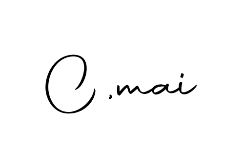 Create a beautiful signature design for name C,mai. With this signature (Autography-DOLnW) fonts, you can make a handwritten signature for free. C,mai signature style 10 images and pictures png