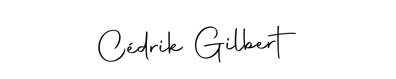 How to make Cédrik Gilbert name signature. Use Autography-DOLnW style for creating short signs online. This is the latest handwritten sign. Cédrik Gilbert signature style 10 images and pictures png