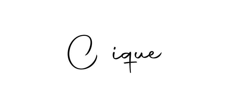 How to make C☆ique signature? Autography-DOLnW is a professional autograph style. Create handwritten signature for C☆ique name. C☆ique signature style 10 images and pictures png